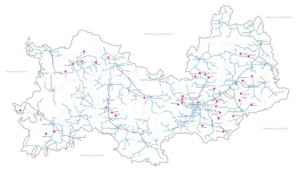 Карта газификации кострома